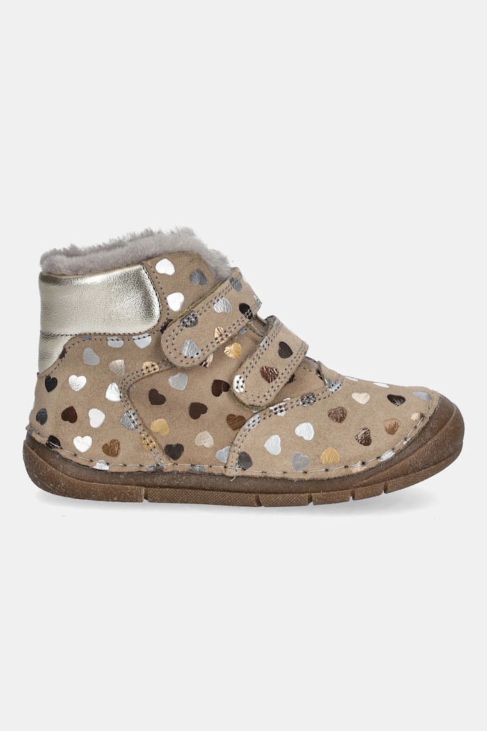 Detské zimné semišové topánky Froddo PAIX UP WINTER G2110143.26.25.28 béžová AW25