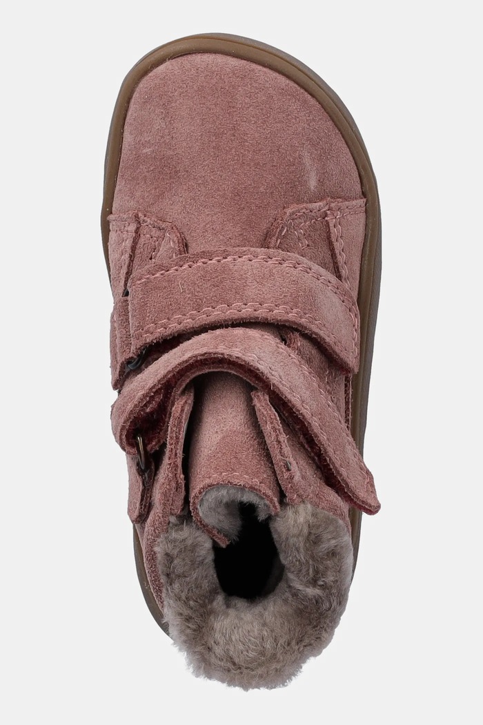 Dječje zimske cipele od brušene kože Froddo ZERU TEX FURRY BAREFOOT Froddo G2110151.G.21.24 roza