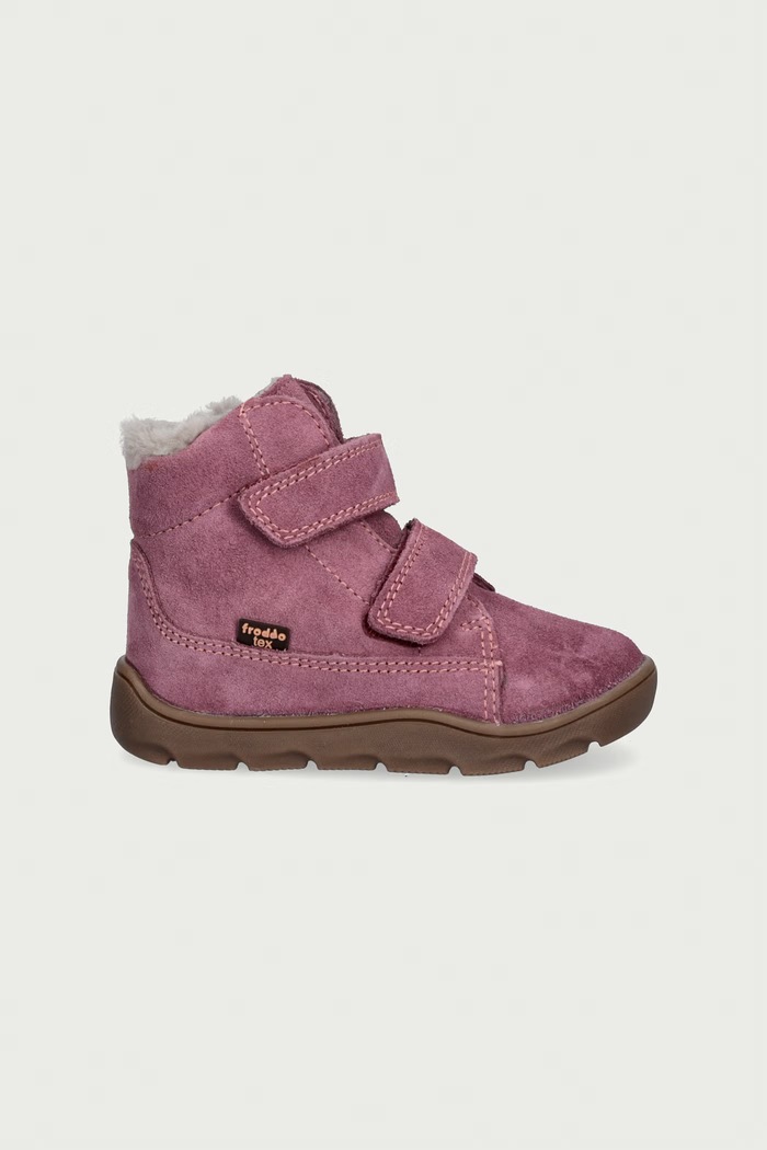 Froddo Παπούτσια χειμερινά Παιδικά σουέτ ZERU TEX FURRY BAREFOOT G2110151.G.21.24 μωβ AW25
