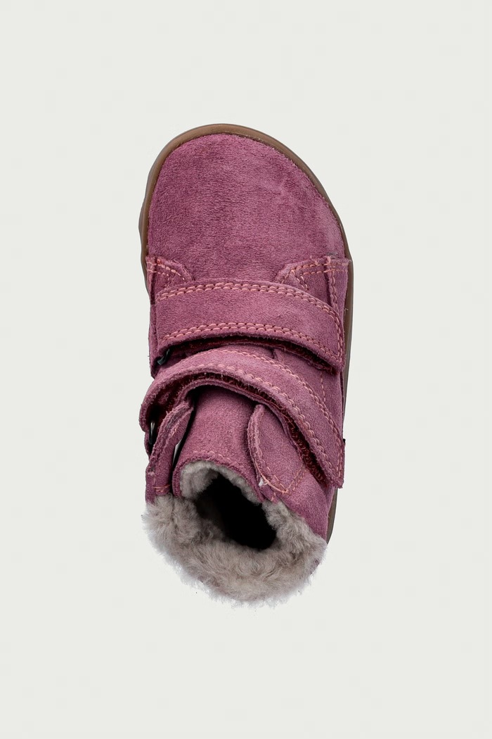 Παπούτσια χειμερινά Παιδικά σουέτ ZERU TEX FURRY BAREFOOT Froddo G2110151.G.21.24 μωβ