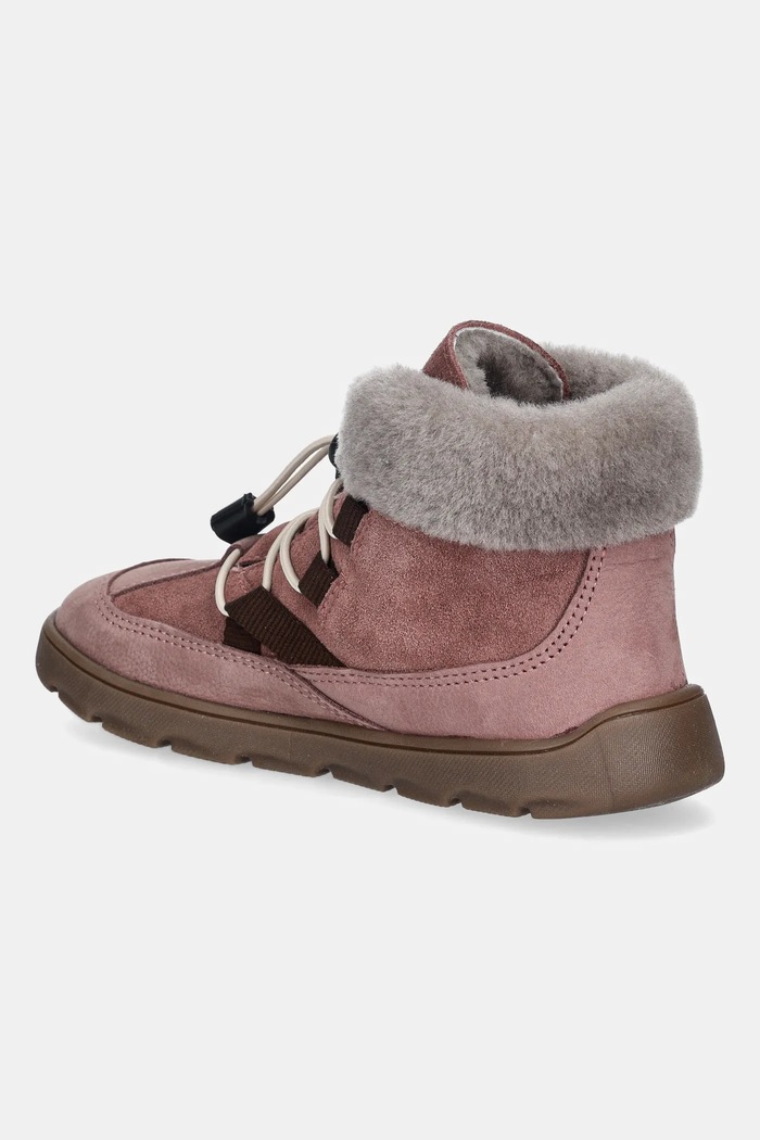 Dievča Froddo Detské zimné semišové topánky Froddo ZERU TEX COSY BAREFOOT G3110258.G.31.35 ružová