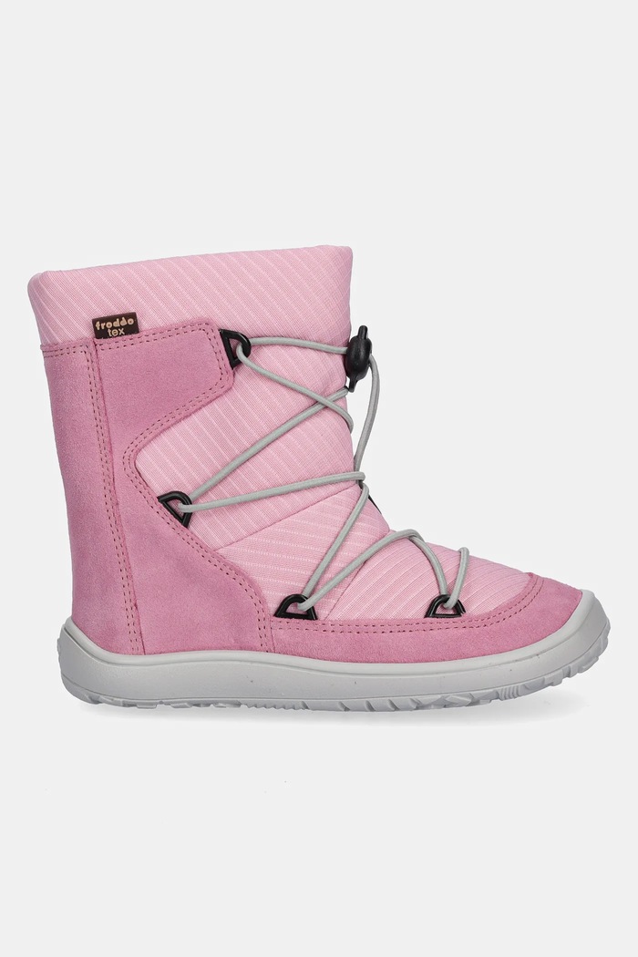 Froddo cizme de iarnă pentru copii BAREFOOT TEX TRACK WOOL G3160251.G.25.30 roz AW25