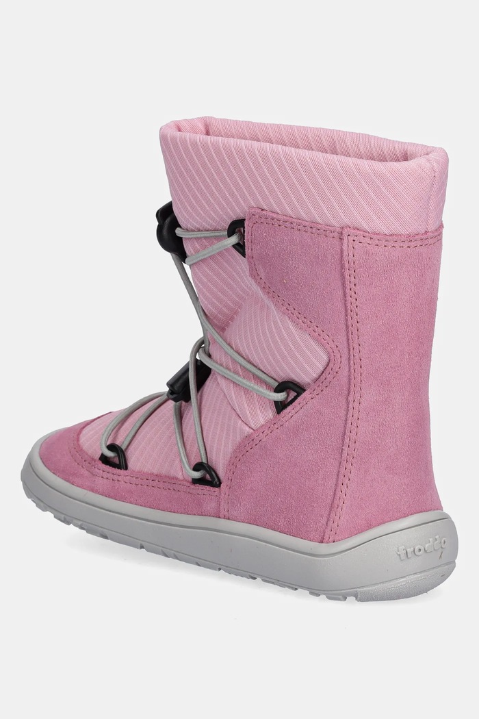 Fete Froddo cizme de iarnă pentru copii BAREFOOT TEX TRACK WOOL G3160251.G.25.30 roz