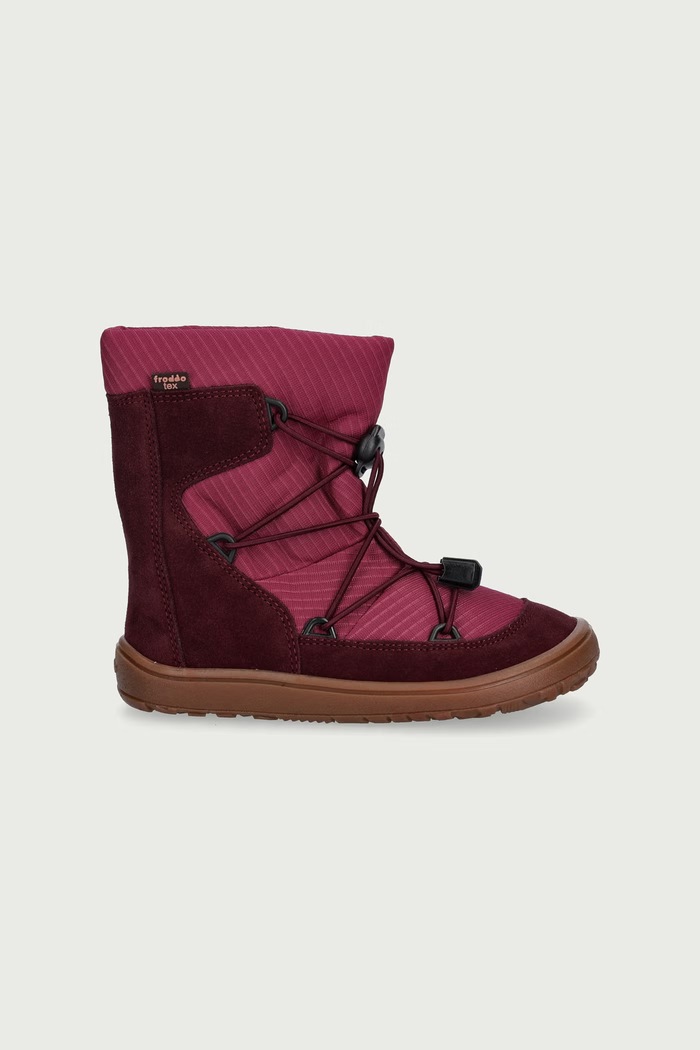 Froddo Obuća zimska za djecu od kože BAREFOOT TEX TRACK WOOL G3160251.G.25.30 roza AW25