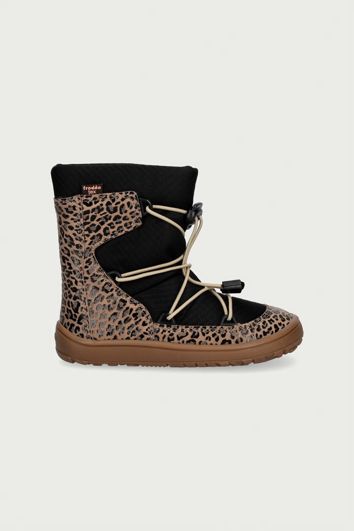 Froddo Παπούτσια χειμερινά Παιδικά δερμάτινα BAREFOOT TEX TRACK WOOL G3160251.G.25.30 μπεζ AW25