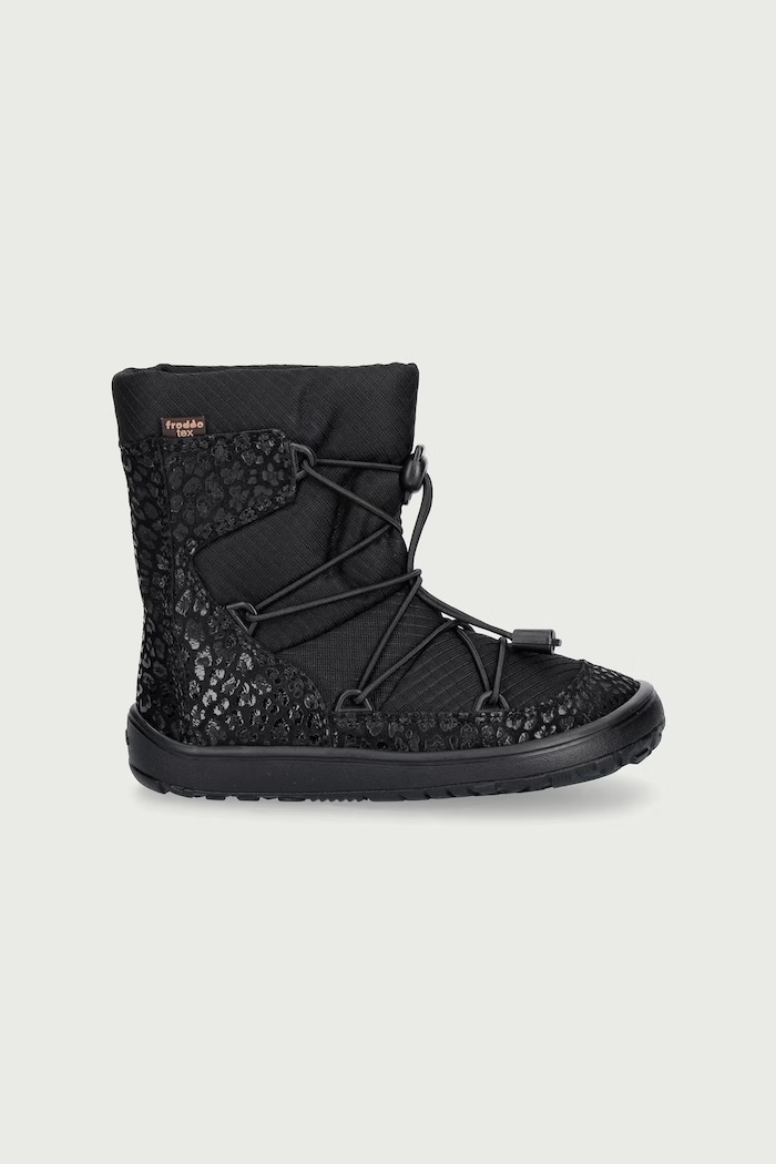 Froddo Topánky zimné detské kožené BAREFOOT TEX TRACK WOOL G3160251.G.25.30 čierna AW25