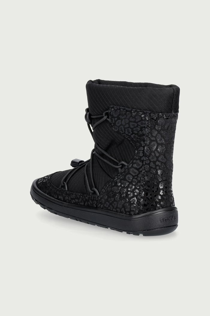 Dievča Froddo Topánky zimné detské kožené BAREFOOT TEX TRACK WOOL G3160251.G.25.30 čierna
