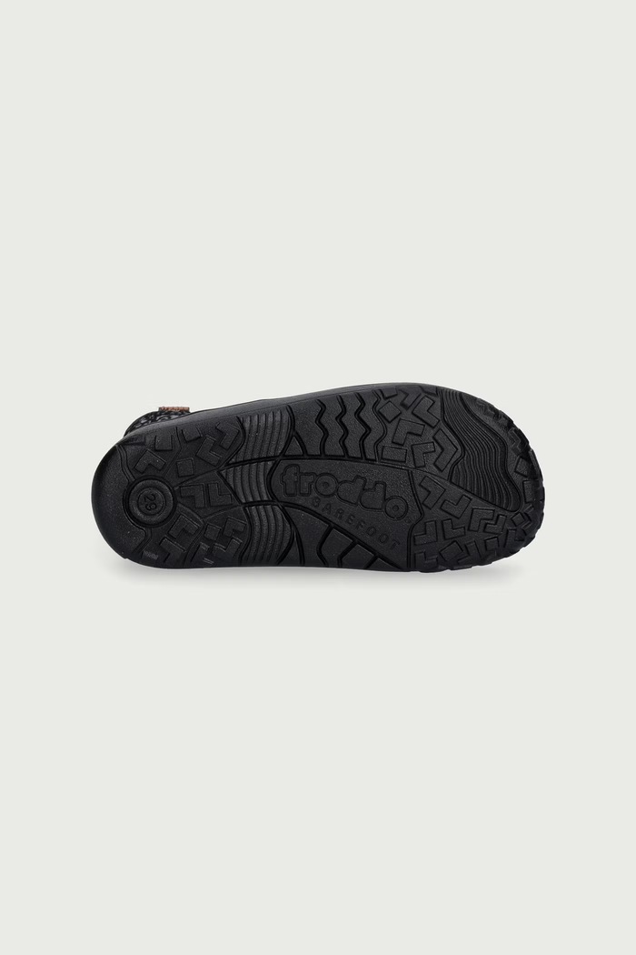 Topánky zimné detské kožené BAREFOOT TEX TRACK WOOL Froddo čierna G3160251.G.25.30