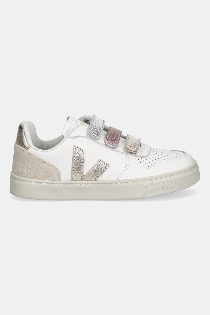 Veja tenisówki skórzane dziecięce Small V-10 CV0520647C.28.35 biały AW25