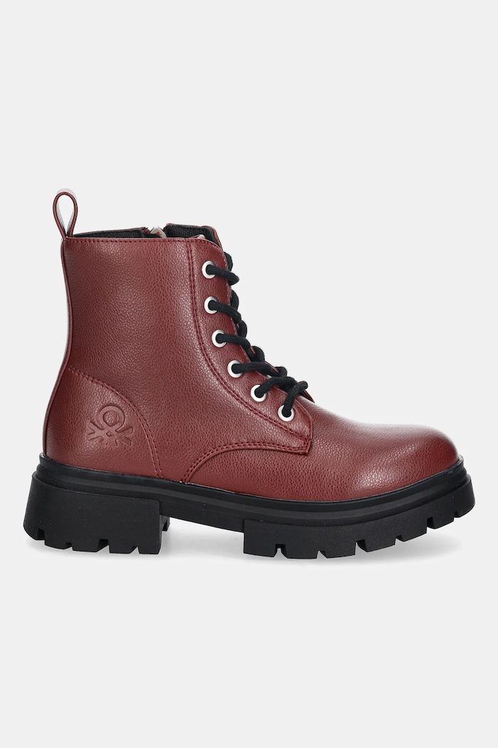 Detské workery United Colors of Benetton 8IFUCD01U.G.seasonal burgundské AW25