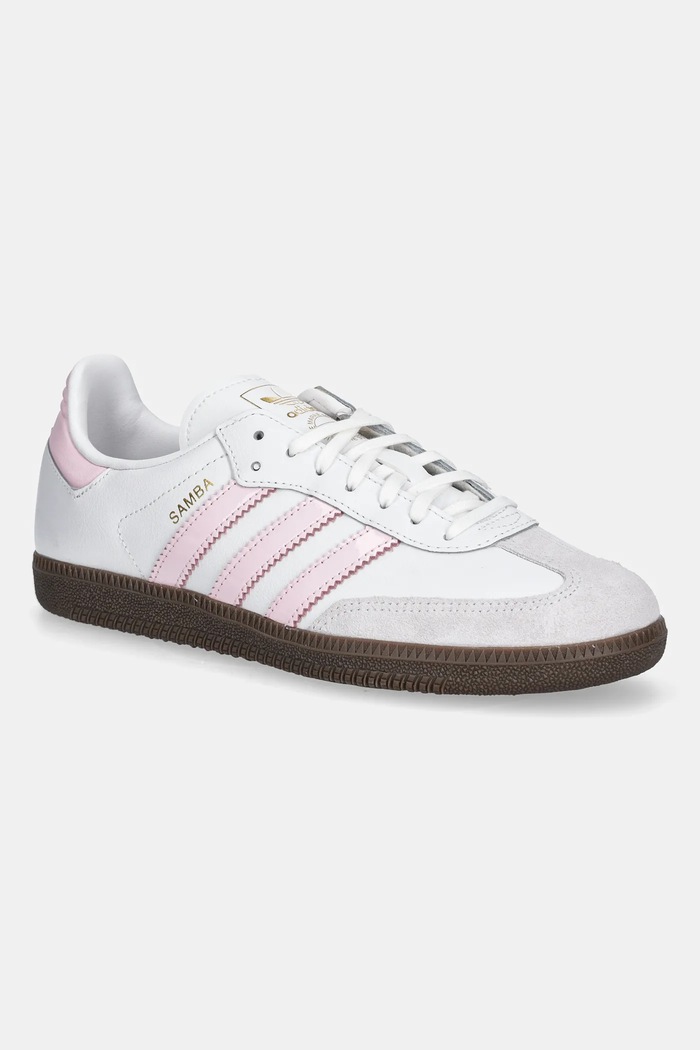 Παιδικά sneakers adidas Originals SAMBA OG με κορδόνια λευκό JQ2845