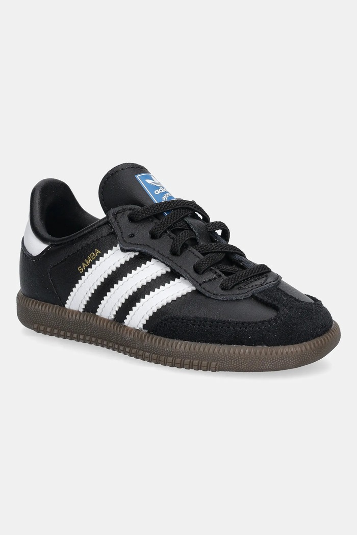 Dětské tenisky adidas Originals SAMBA OG semišová kůže černá JQ3192