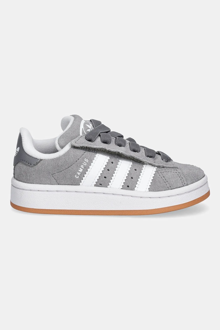 adidas Originals sneakers de piele întoarsă pentru copii CAMPUS 00s JQ6384 gri SS26