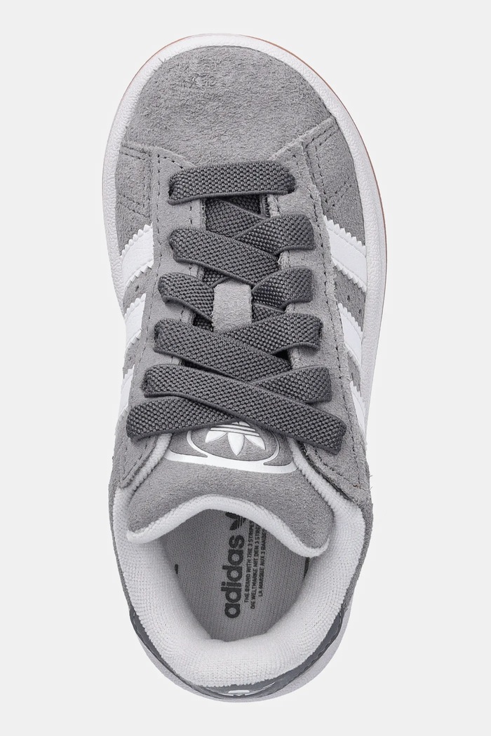 adidas Originals sneakers de piele întoarsă pentru copii CAMPUS 00s gri JQ6384
