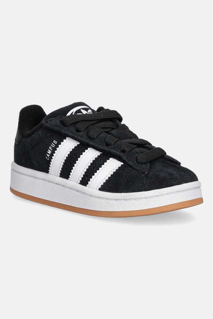 Detské semišové tenisky adidas Originals CAMPUS 00s nízky čierna JQ6386