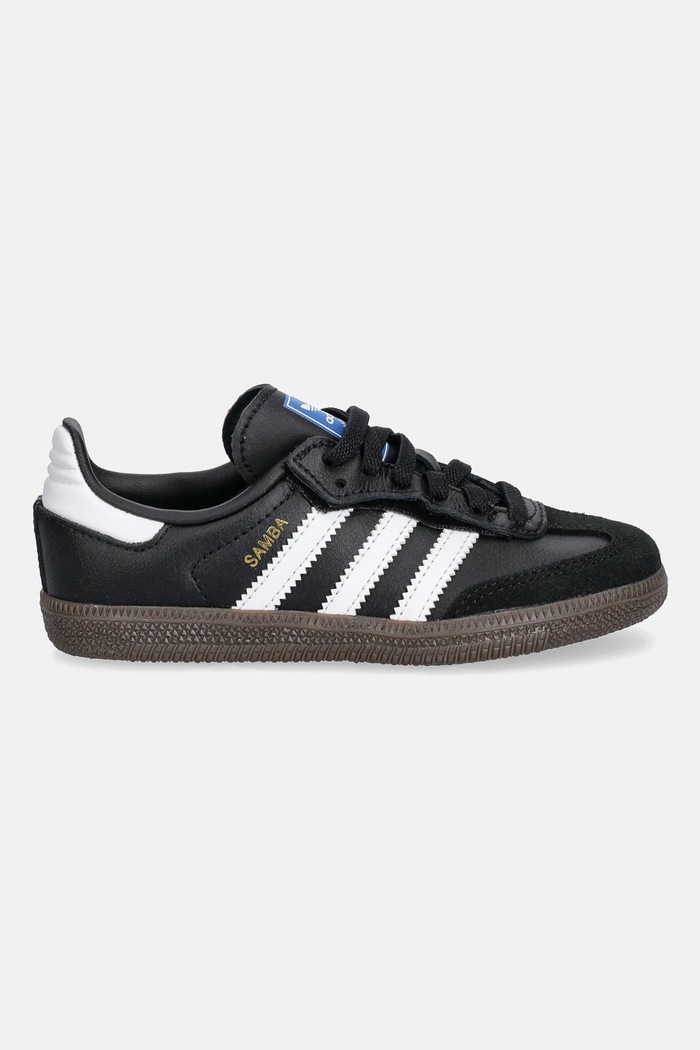 Детски кожени маратонки adidas Originals SAMBA OG JQ6390 черен SS26