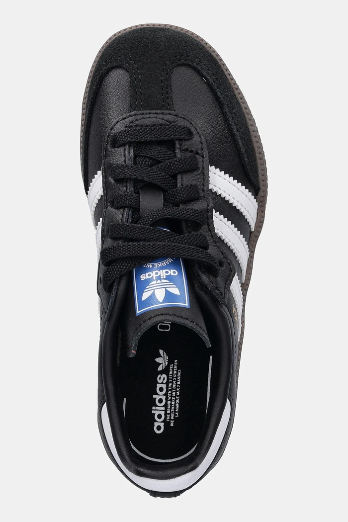 Детски кожени маратонки adidas Originals SAMBA OG черен JQ6390