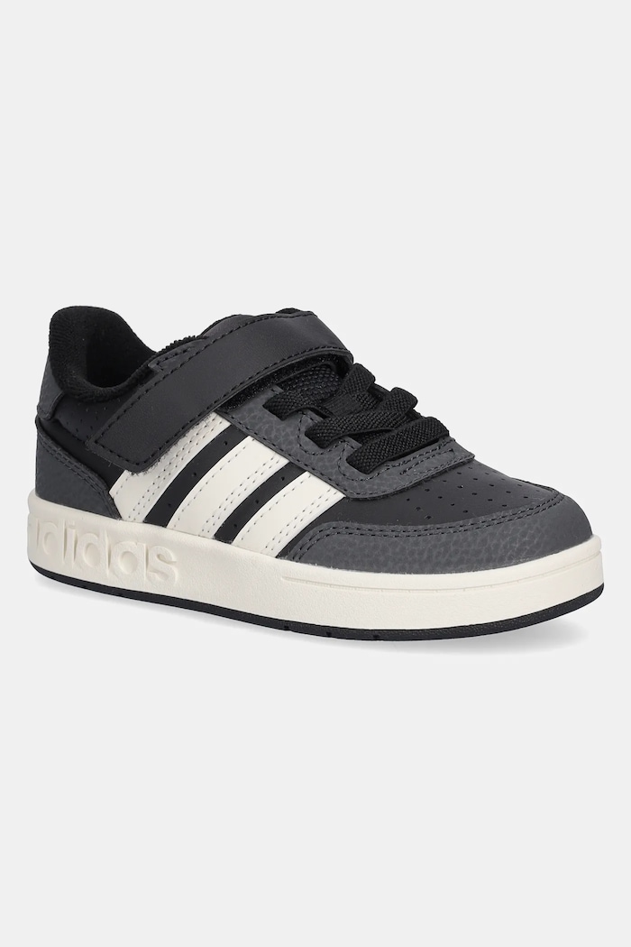 Detské tenisky adidas BREAKBASE imitácia kože čierna JR0204