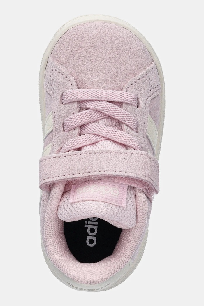 Детски велурени маратонки adidas GRAND COURT 00s розов JR0781