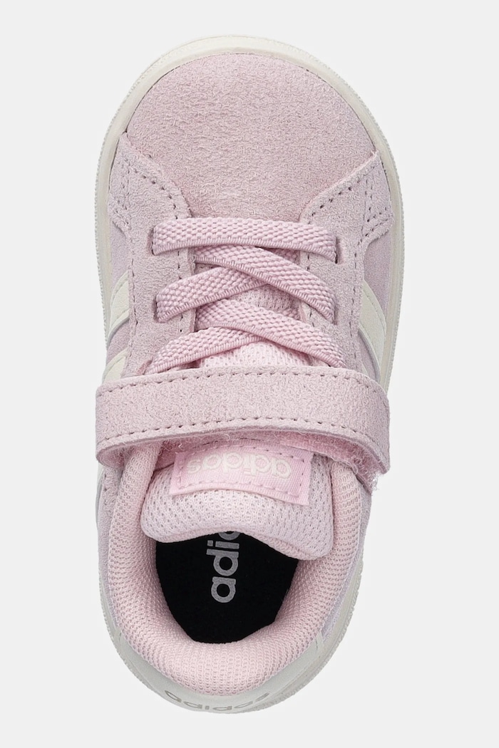 Детски велурени маратонки adidas GRAND COURT 00s розов JR0781