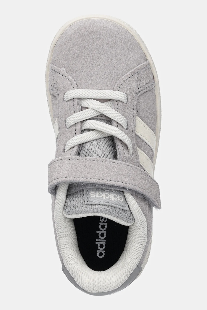 Otroške superge iz semiša adidas GRAND COURT 00s siva JR0782