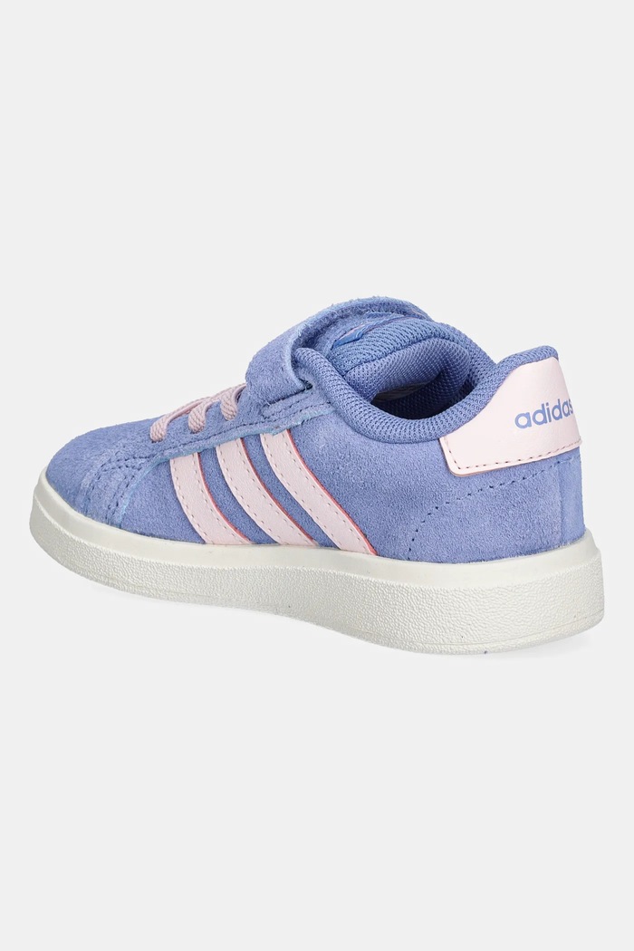 CHLAPEC Dětské semišové tenisky adidas GRAND COURT 00s JR2230 modrá