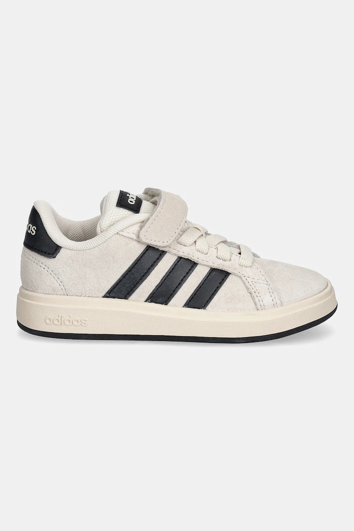 Dětské tenisky adidas GRAND COURT 00s semišová kůže béžová JR5568