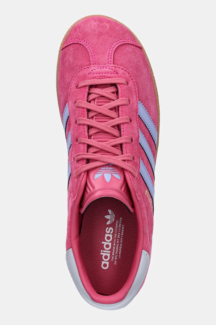 Detské kožené tenisky adidas Originals GAZELLE ružová JR5941