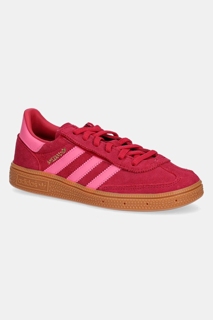 adidas Originals sneakersy zamszowe dziecięce HANDBALL SPEZIAL na rzep różowy JR7423