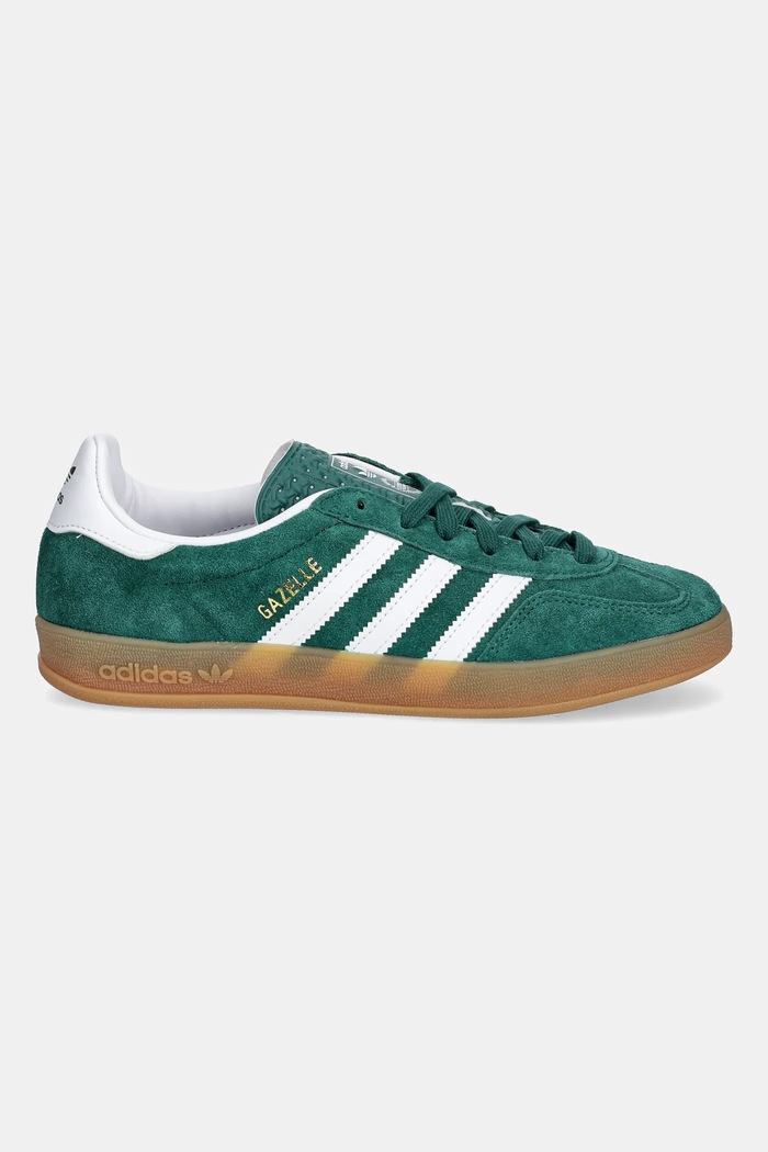 adidas Originals sneakersy zamszowe dziecięce GAZELLE INDOOR JS3800 zielony SS26