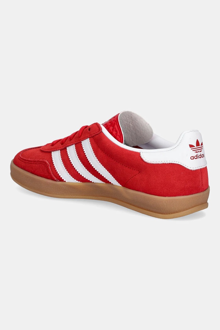 Момче Детски велурени маратонки adidas Originals GAZELLE INDOOR JS3801 червен