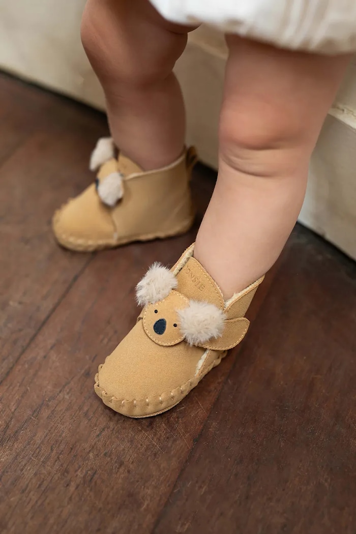 Donsje buty niemowlęce ocieplane żółty 1041502