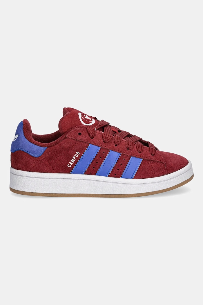 Detské semišové tenisky adidas Originals CAMPUS 00s JP7978 burgundské AW25
