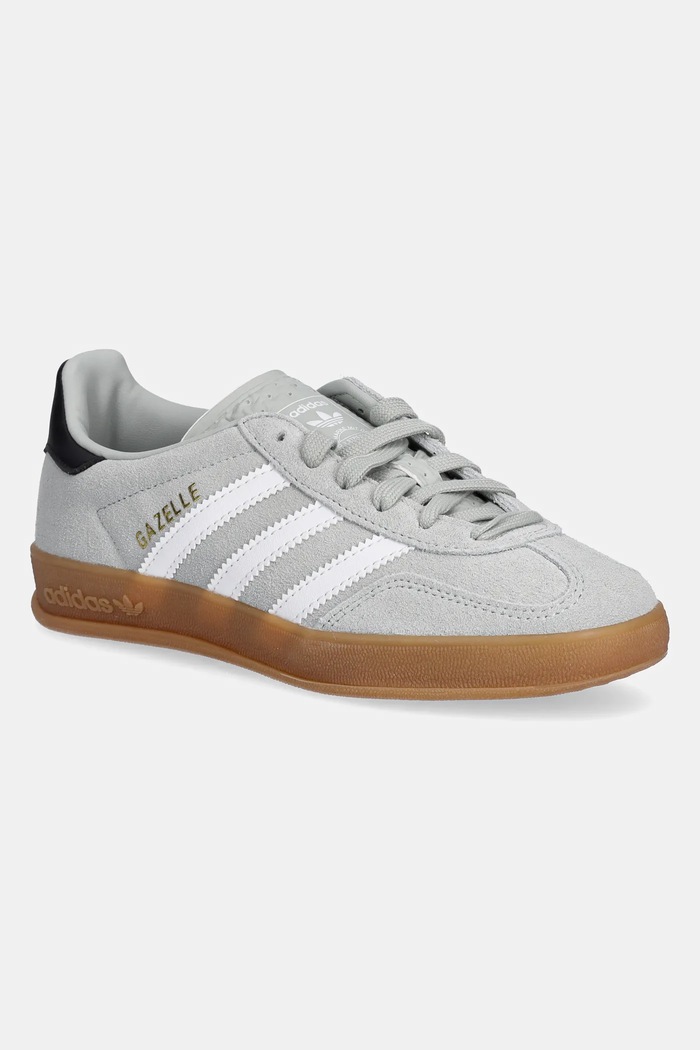 adidas Originals sneakersy dziecięce GAZELLE INDOOR syntetyczny szary JP8764