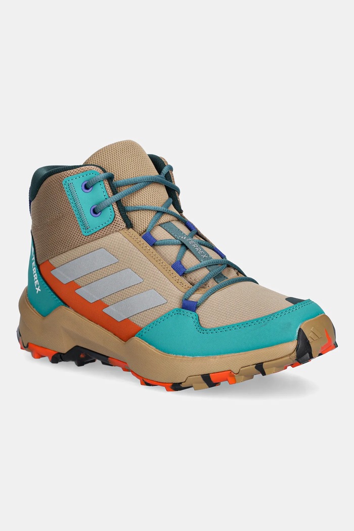 Dječje cipele adidas TERREX TERREX AX4R MID tekstil zelena JP9993
