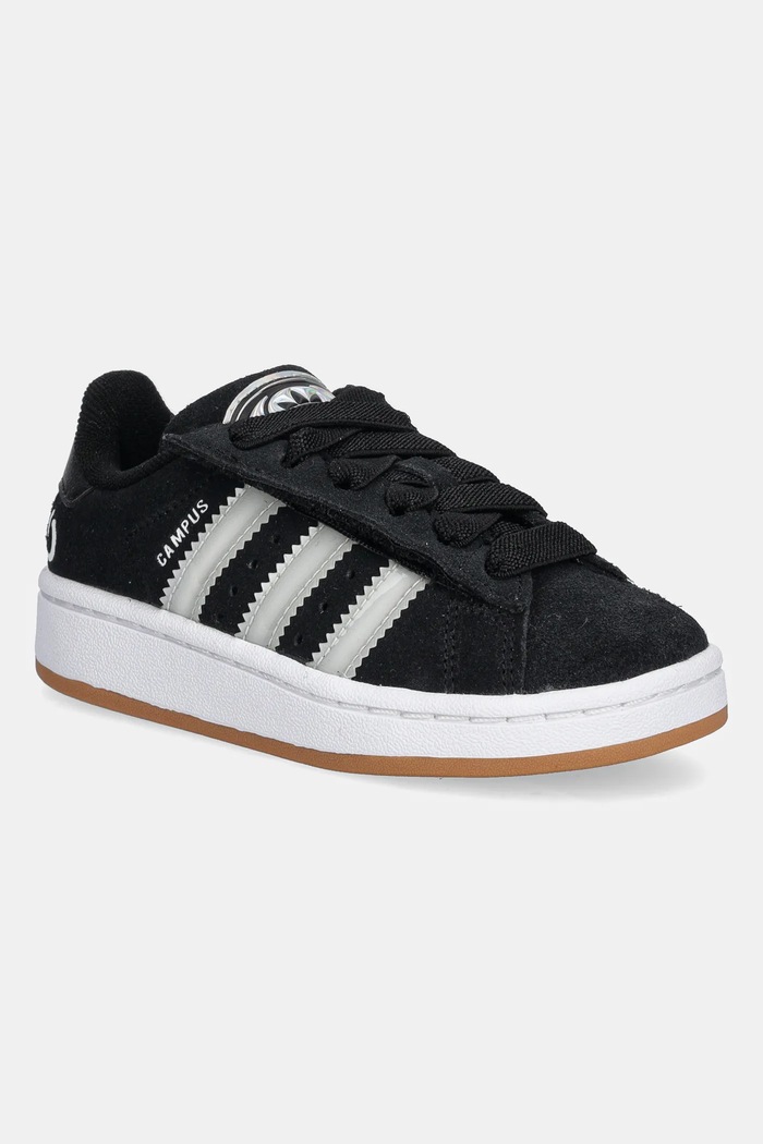 adidas Originals gyerek velúr sportcipő CAMPUS 00s LED LIGHTS velúr bőr fekete JS1277