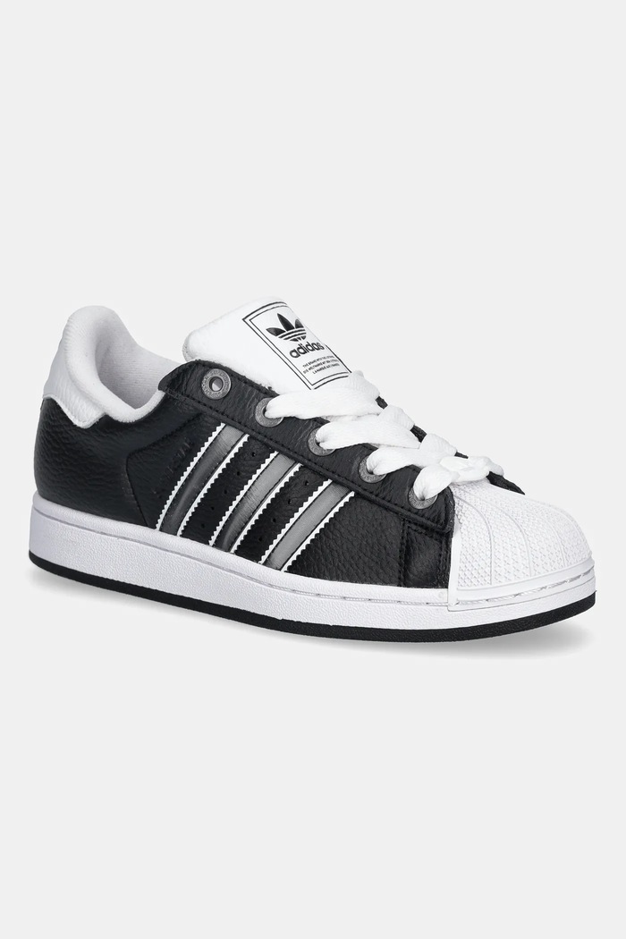 Dětské tenisky adidas Originals SUPERSTAR II imitace kůže černá JQ0314