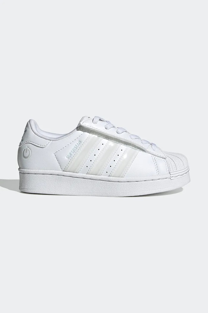 Detské tenisky adidas Originals SUPERSTAR LED LIGHTS suchý zips biela JQ6419