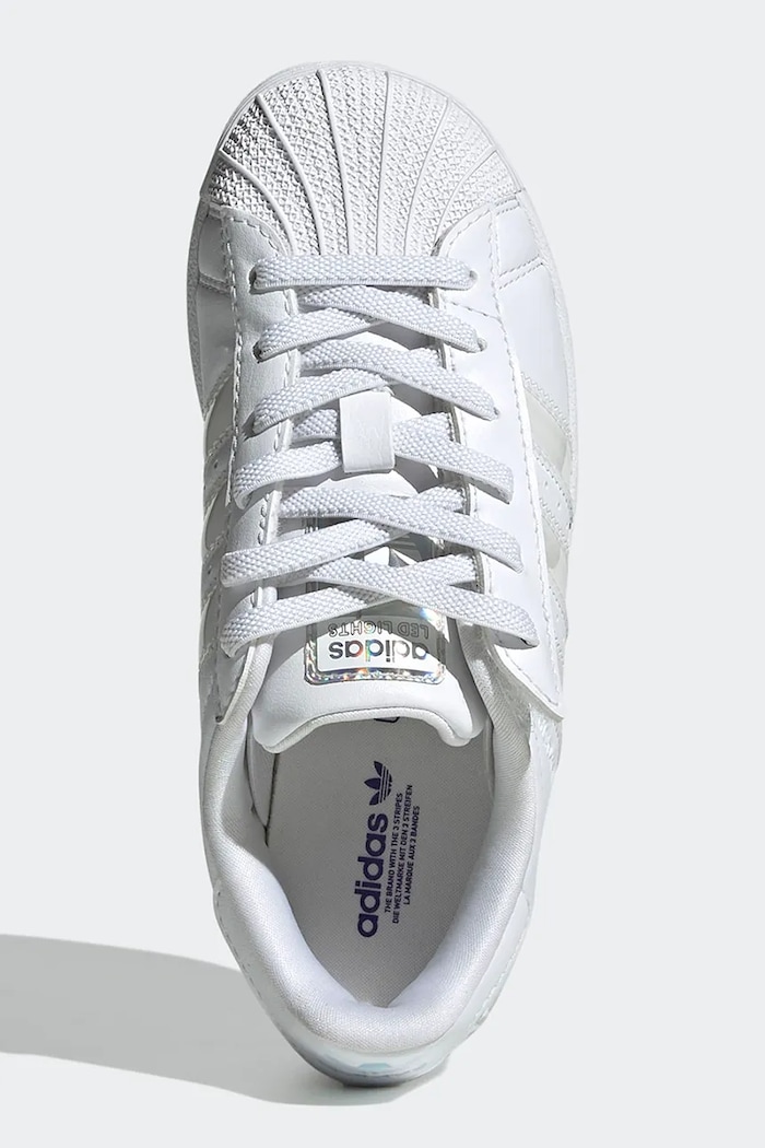 Detské tenisky adidas Originals SUPERSTAR LED LIGHTS JQ6419 biela