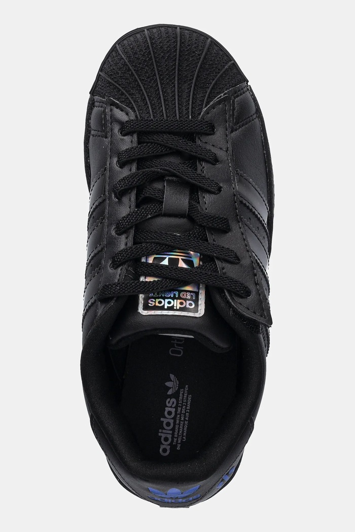 adidas Originals sneakers pentru copii SUPERSTAR LED LIGHTS negru JS1291