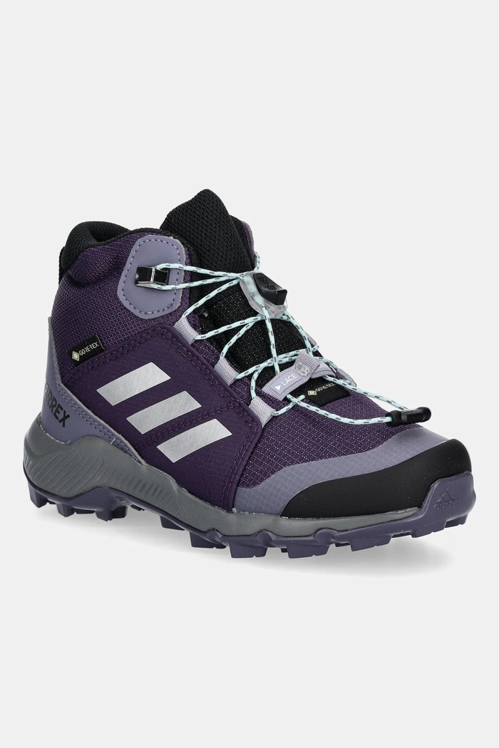 Otroški čevlji adidas TERREX TERREX MID GTX Imitacija zrnatega usnja vijolična JS2928