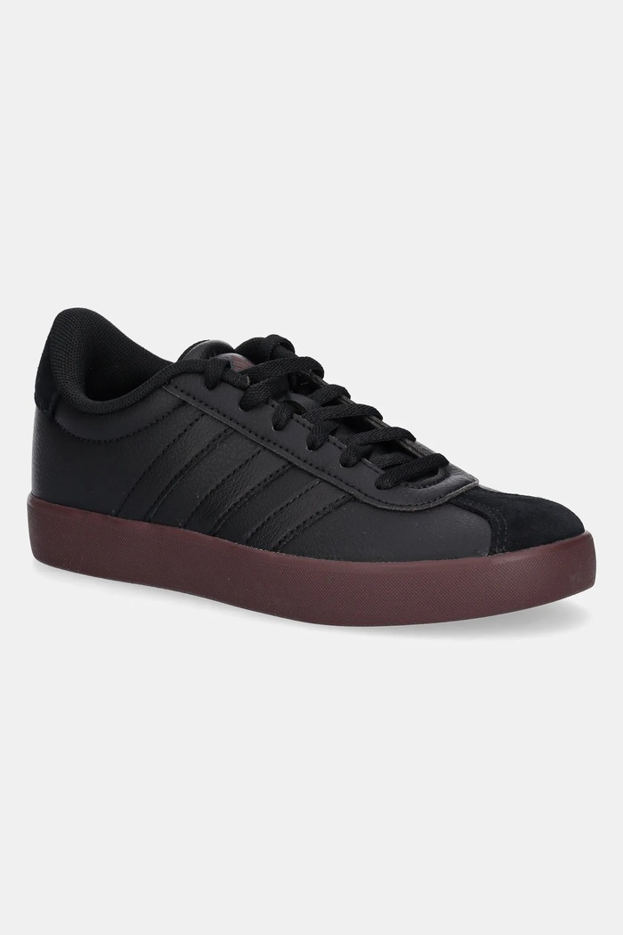 adidas gyerek sportcipő VL COURT 3.0 velúr bőr fekete JS3488