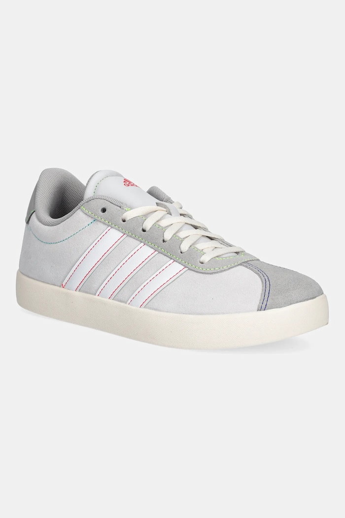 adidas gyerek velúr sportcipő VL COURT 3.0 velúr bőr szürke JS3491