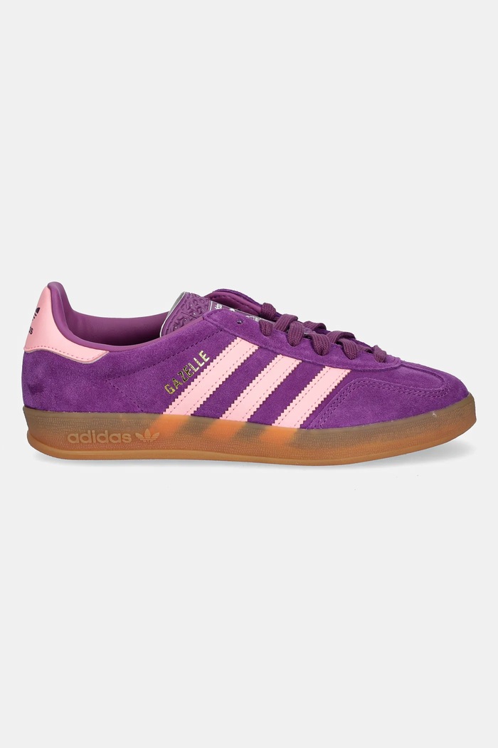 Παιδικά sneakers σουέτ adidas Originals GAZELLE INDOOR JP8766 μωβ AW25