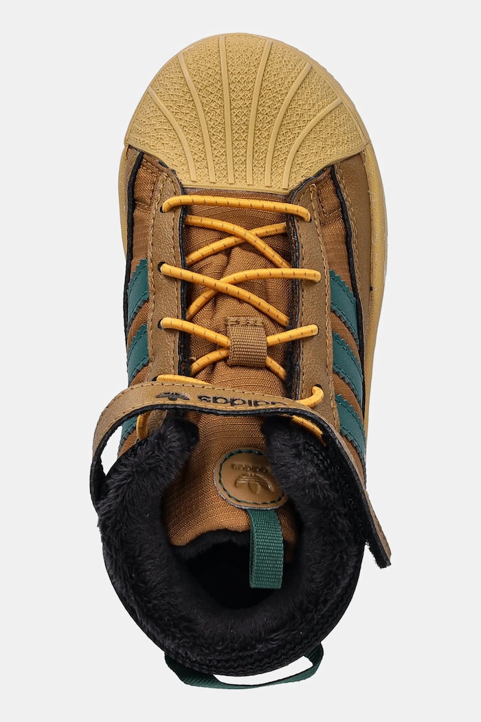 Detské zimné topánky adidas Originals SUPERSTAR WINTER TREK hnedá JQ0341