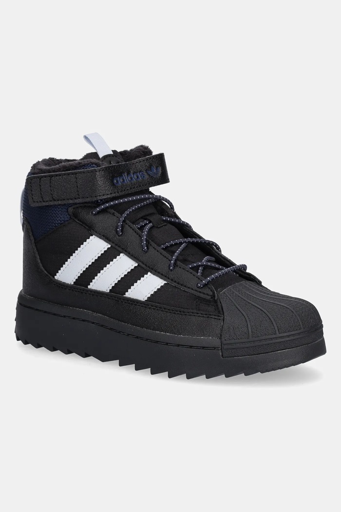 adidas Originals buty zimowe dziecięce SUPERSTAR WINTER TREK syntetyczny czarny JQ0344