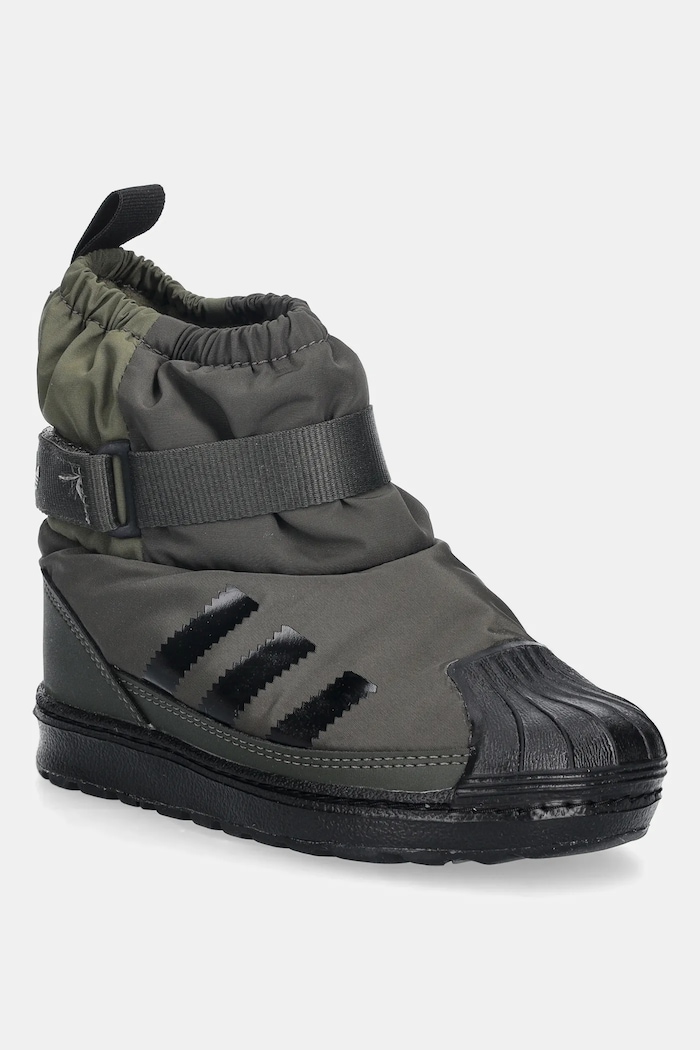 Detské snehule adidas Originals SUPERSTAR 360 WTR BOOT textilný zelená JQ7952