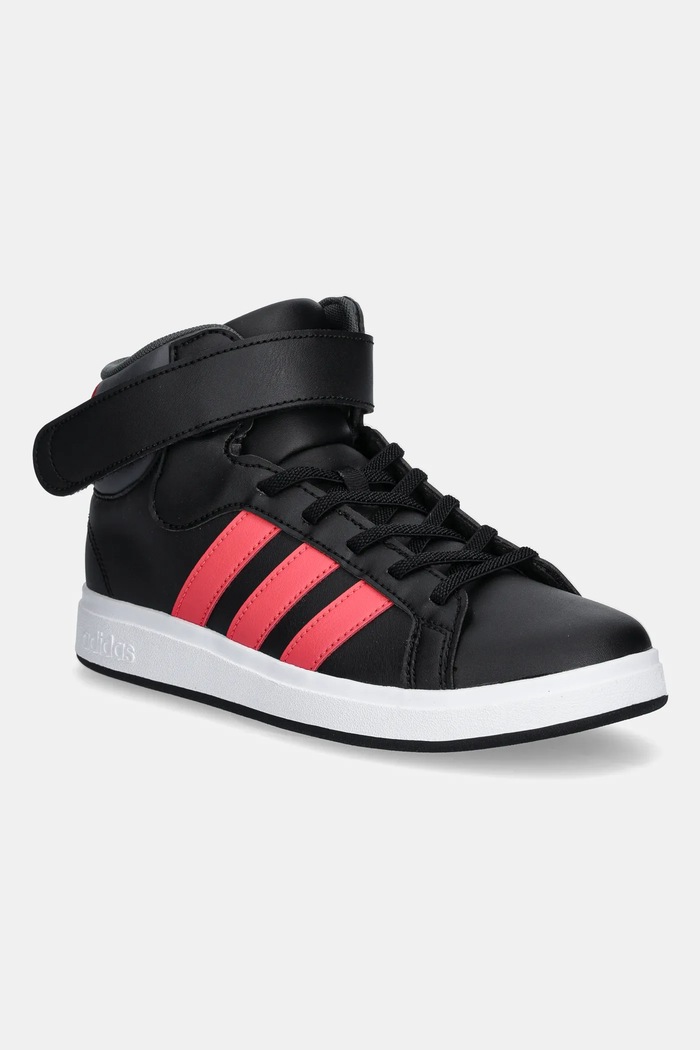 Детски маратонки adidas GRAND COURT MID изкуствена кожа черен JR0801
