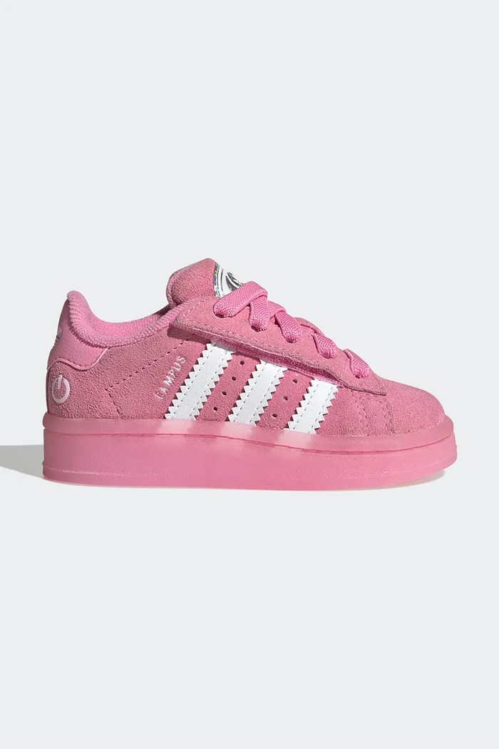 Detské semišové tenisky adidas Originals CAMPUS 00s LED LIGHTS imitácia kože ružová JS1283