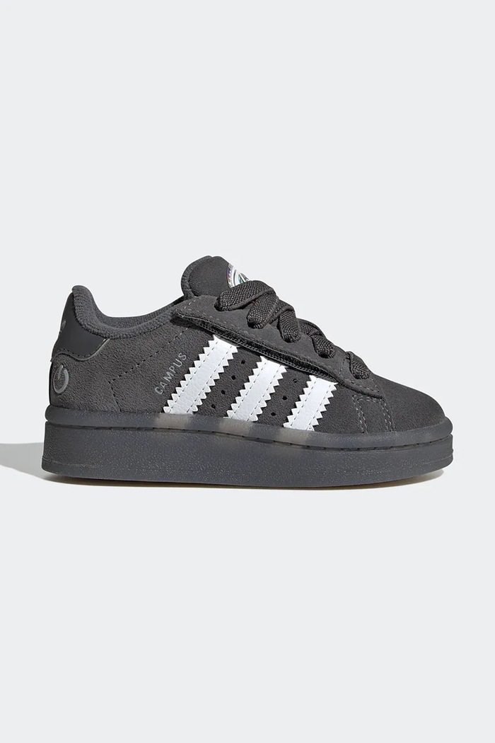 Otroške superge iz semiša adidas Originals CAMPUS 00s LED LIGHTS Semiš siva JS1284